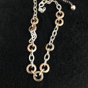 Liz Claiborne dual tone necklace